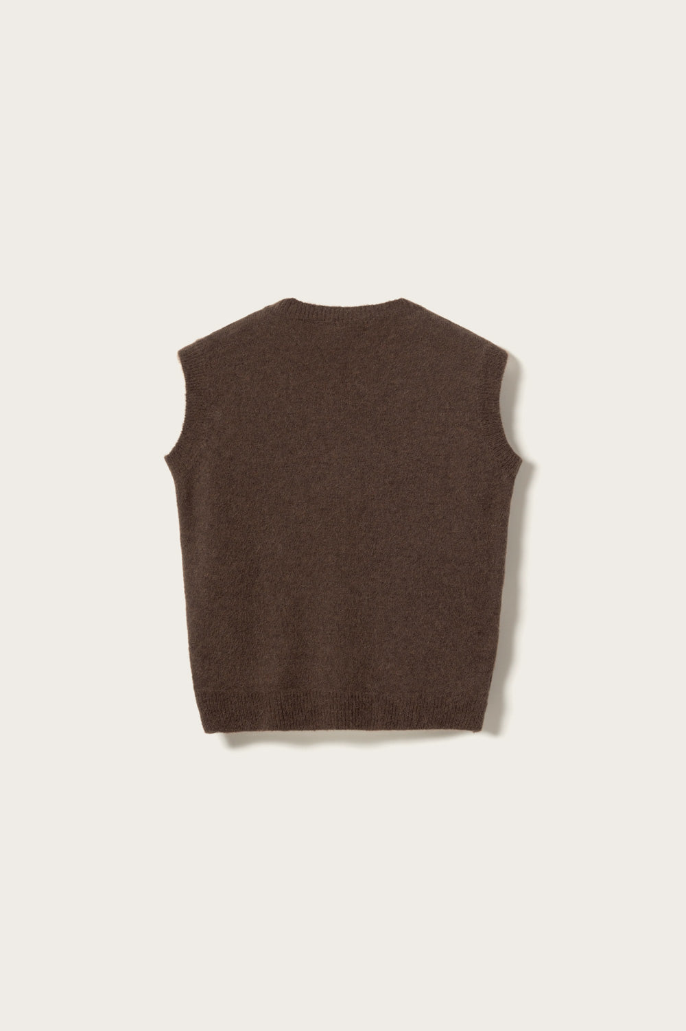 N-Leatrice Knit Vest Dark Brown