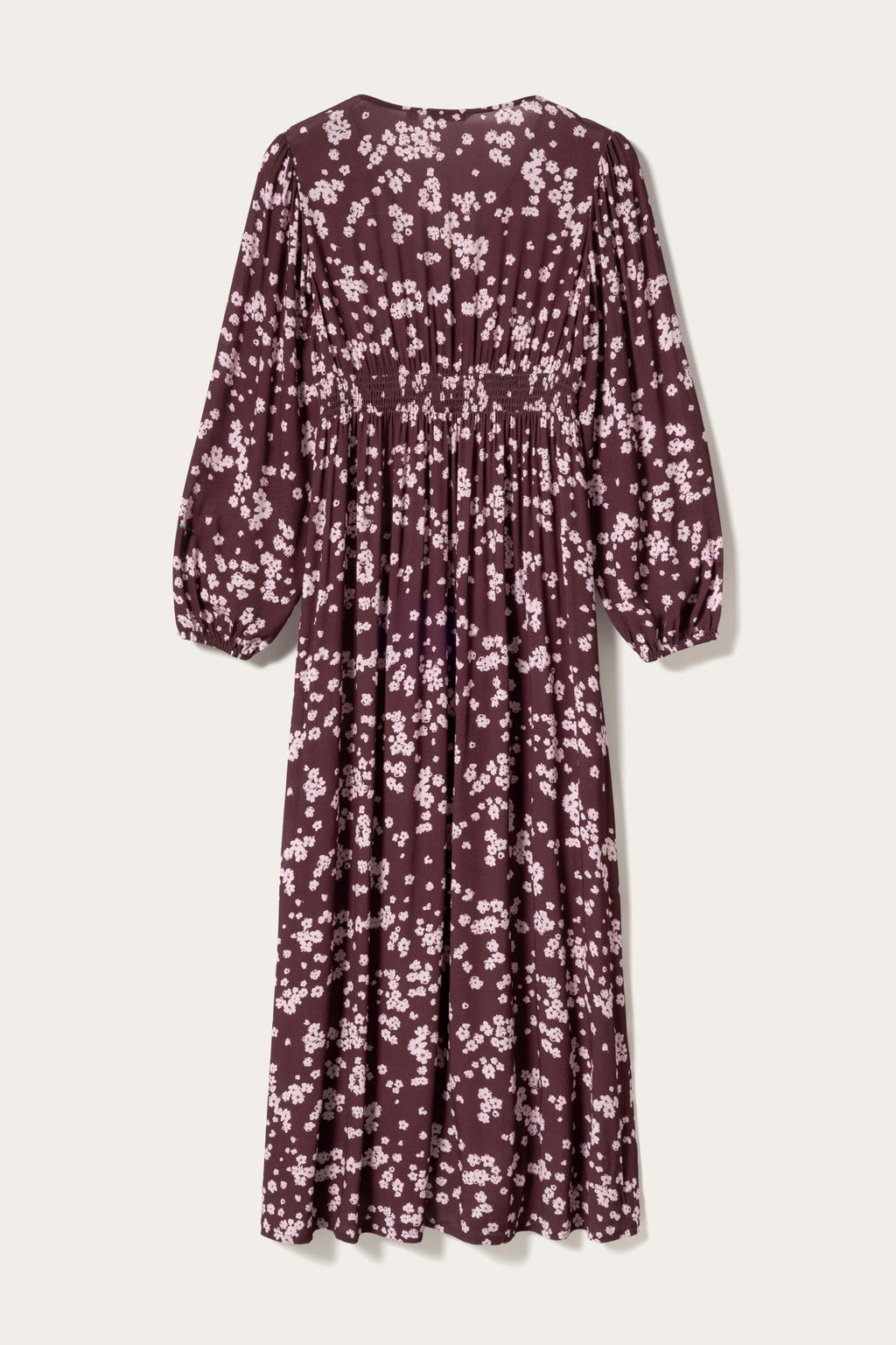 N-Lilith Maxi Dress Deja Burgundy Print