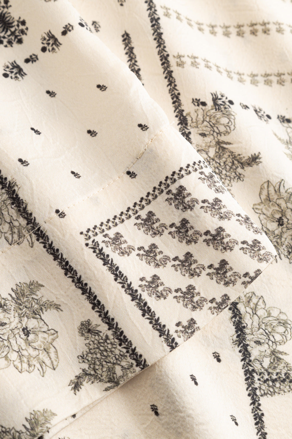 N-Kameron MW Pants Dolly Ivory Print