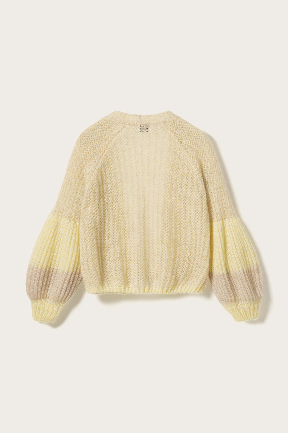 Liana Knit Cardigan Butter Yellow/Cream