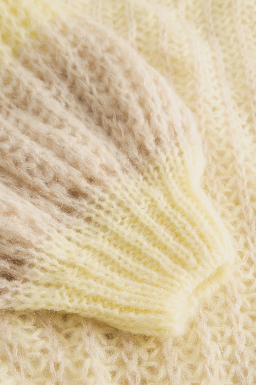 Liana Knit Sweater Butter Yellow/Cream