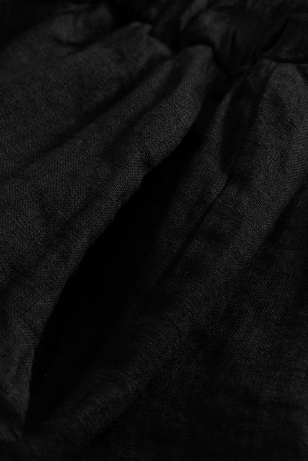 Layne Linen Shorts Black