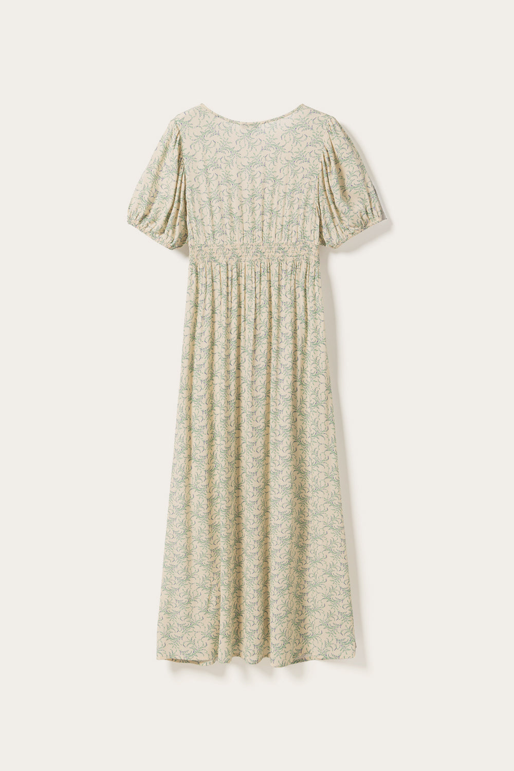 N-Lilith SS Maxi Dress Dolley Yellow Print