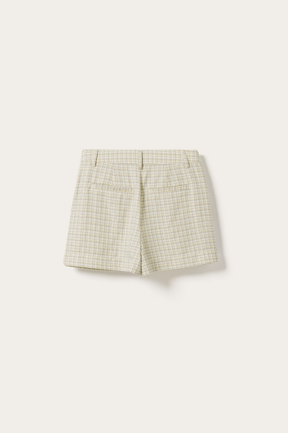 N-Kazianette MW Shorts Denny Yellow Check