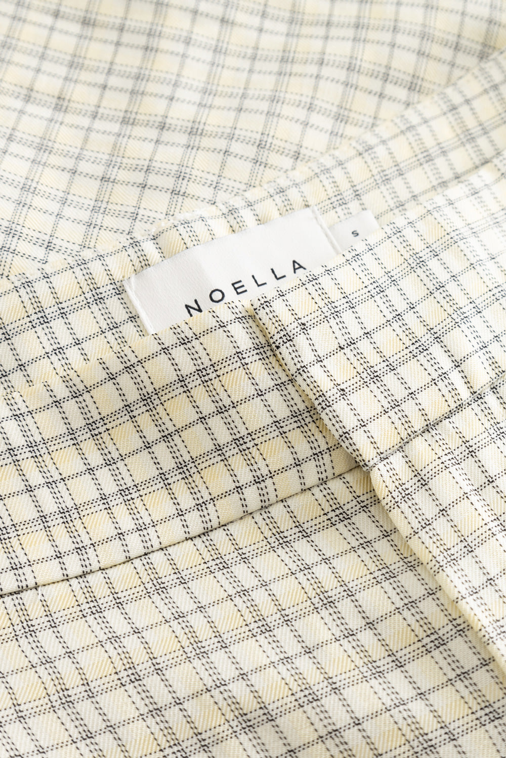 N-Kazianette MW Shorts Denny Yellow Check