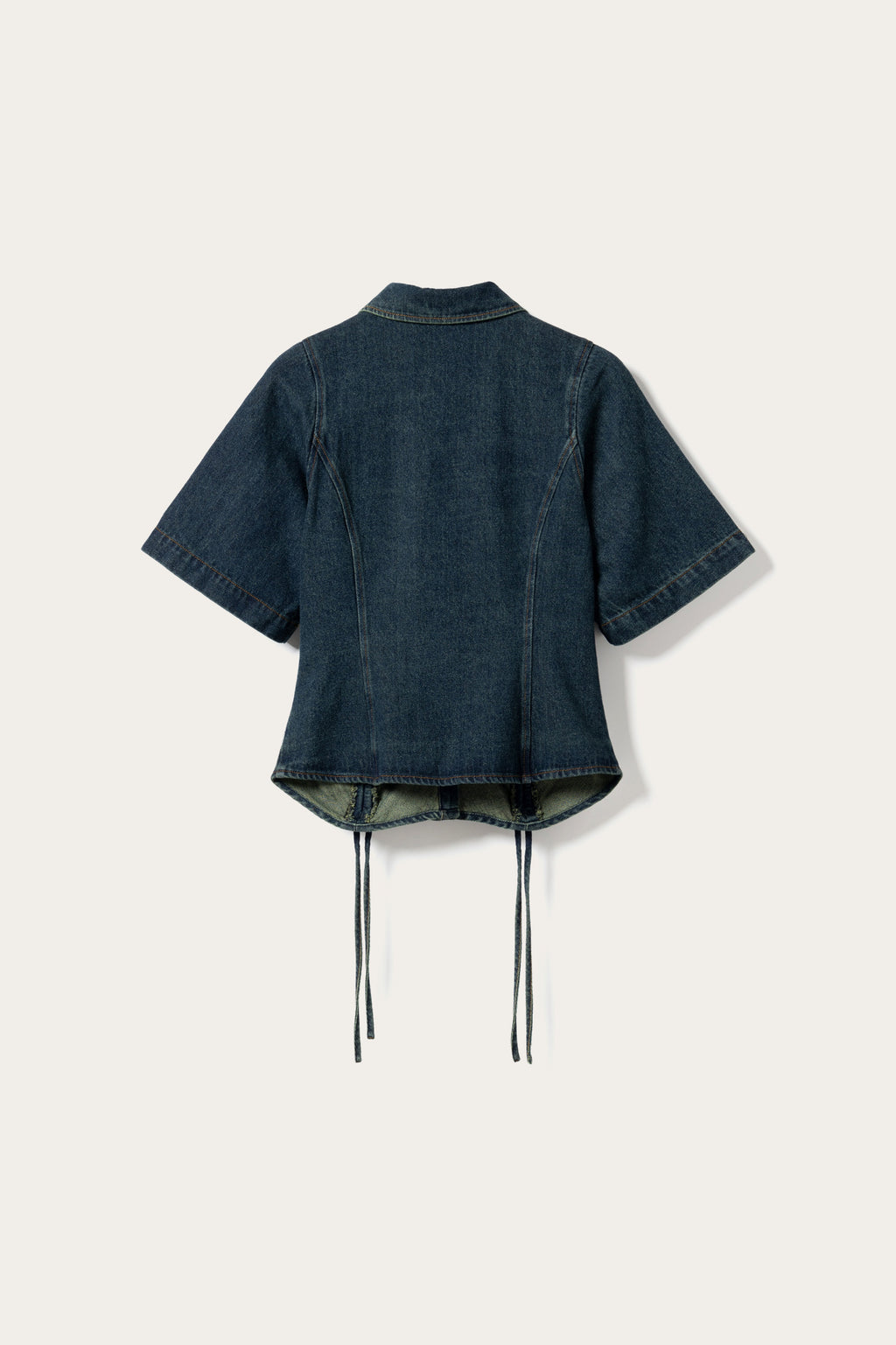 N-Micaiah SS Blouse Vintage Blue Wash