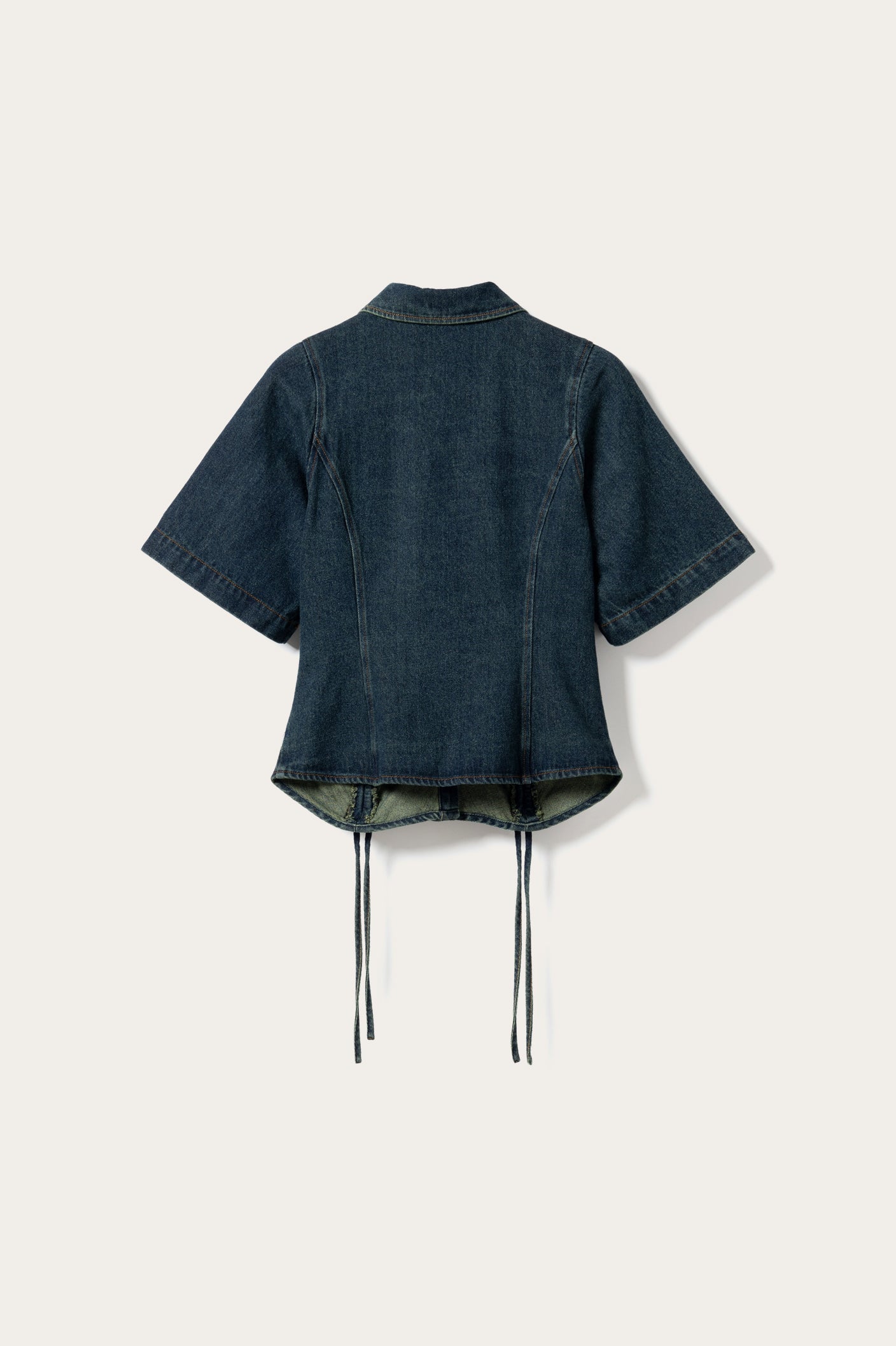 N-Micaiah SS Blouse Vintage Blue Wash