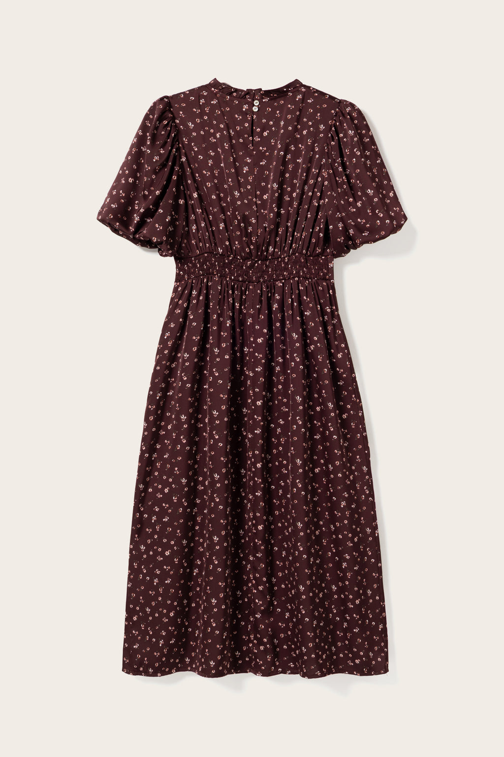 N-Ruth Dress Dwyn Burgundy Print