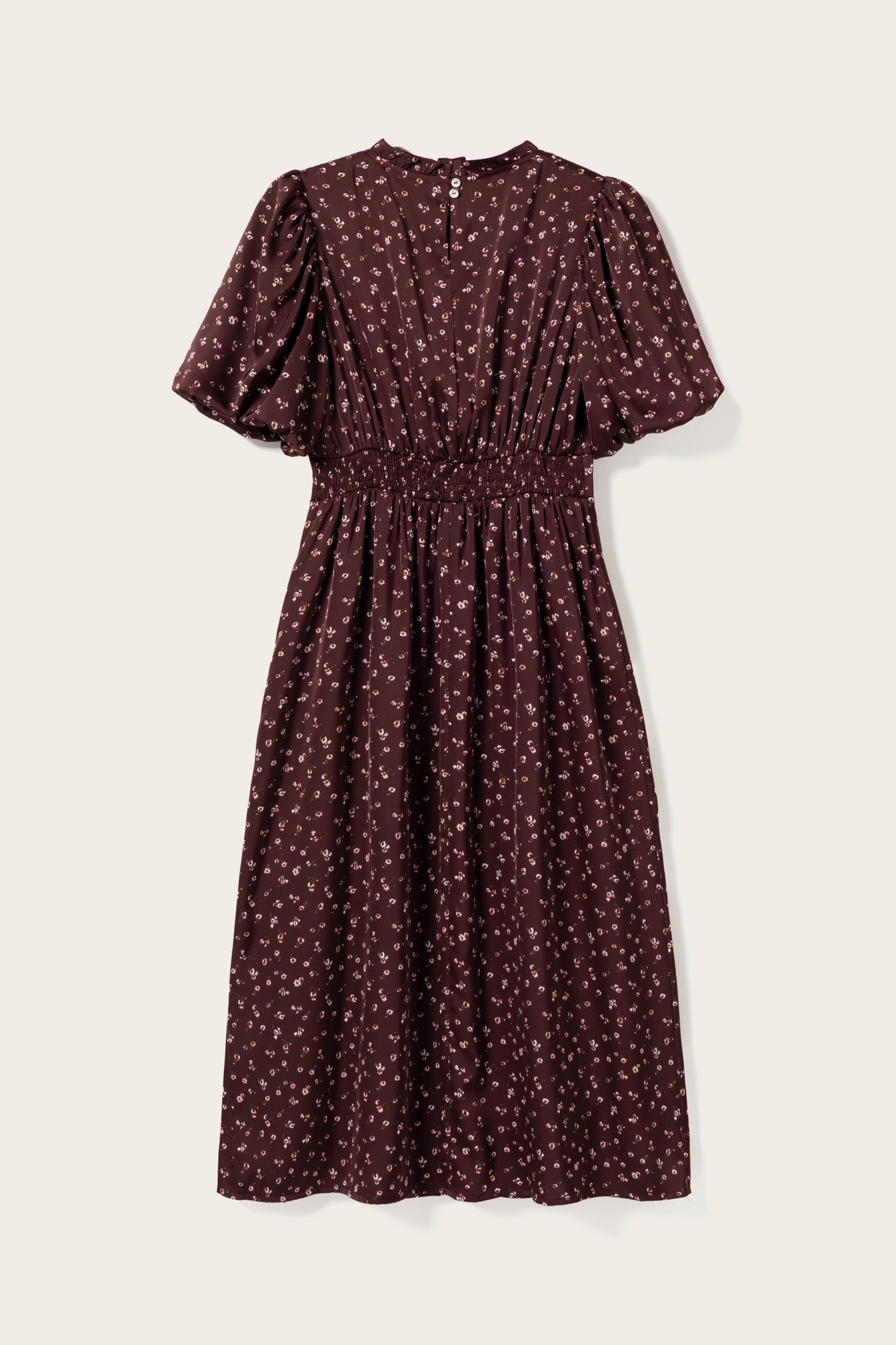N-Ruth Dress Dwyn Burgundy Print