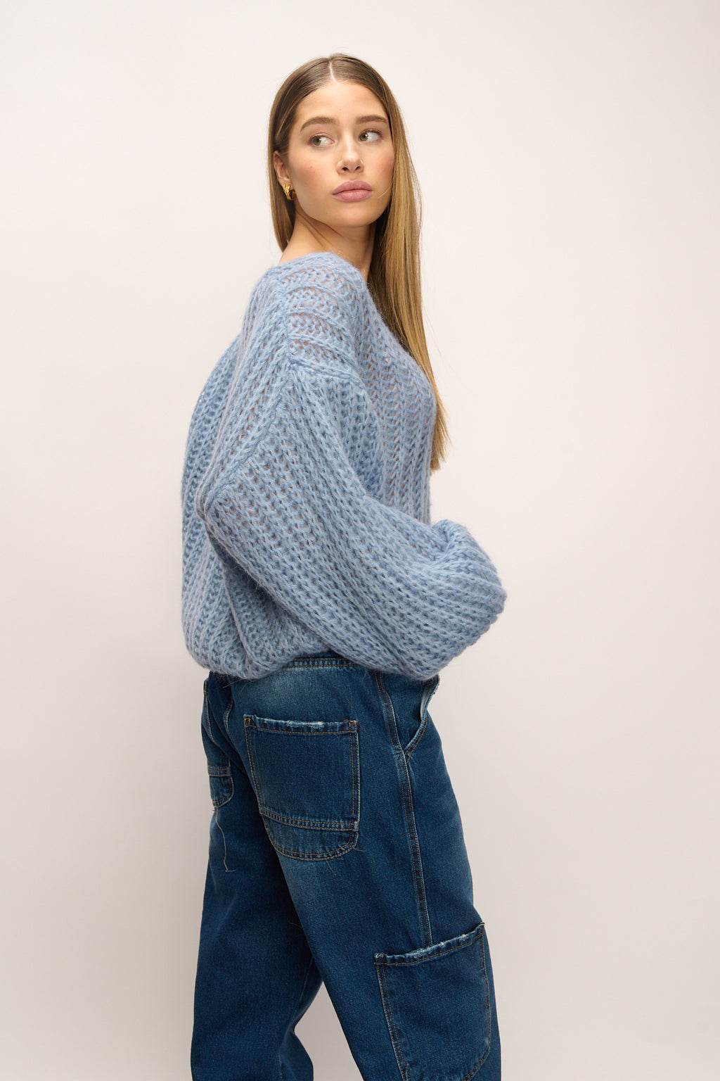 Joseph Knit Sweater Dusty Blue