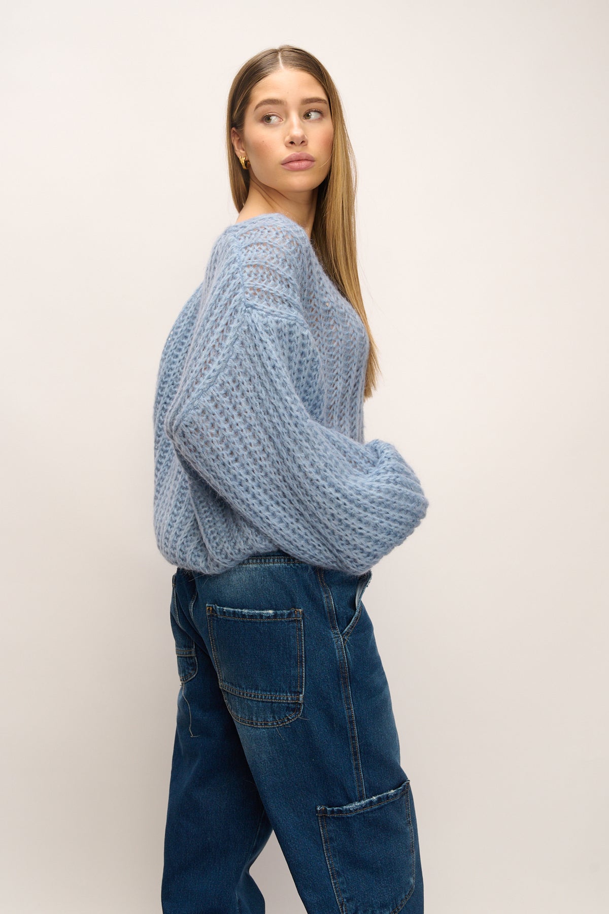 Joseph Knit Sweater Dusty Blue