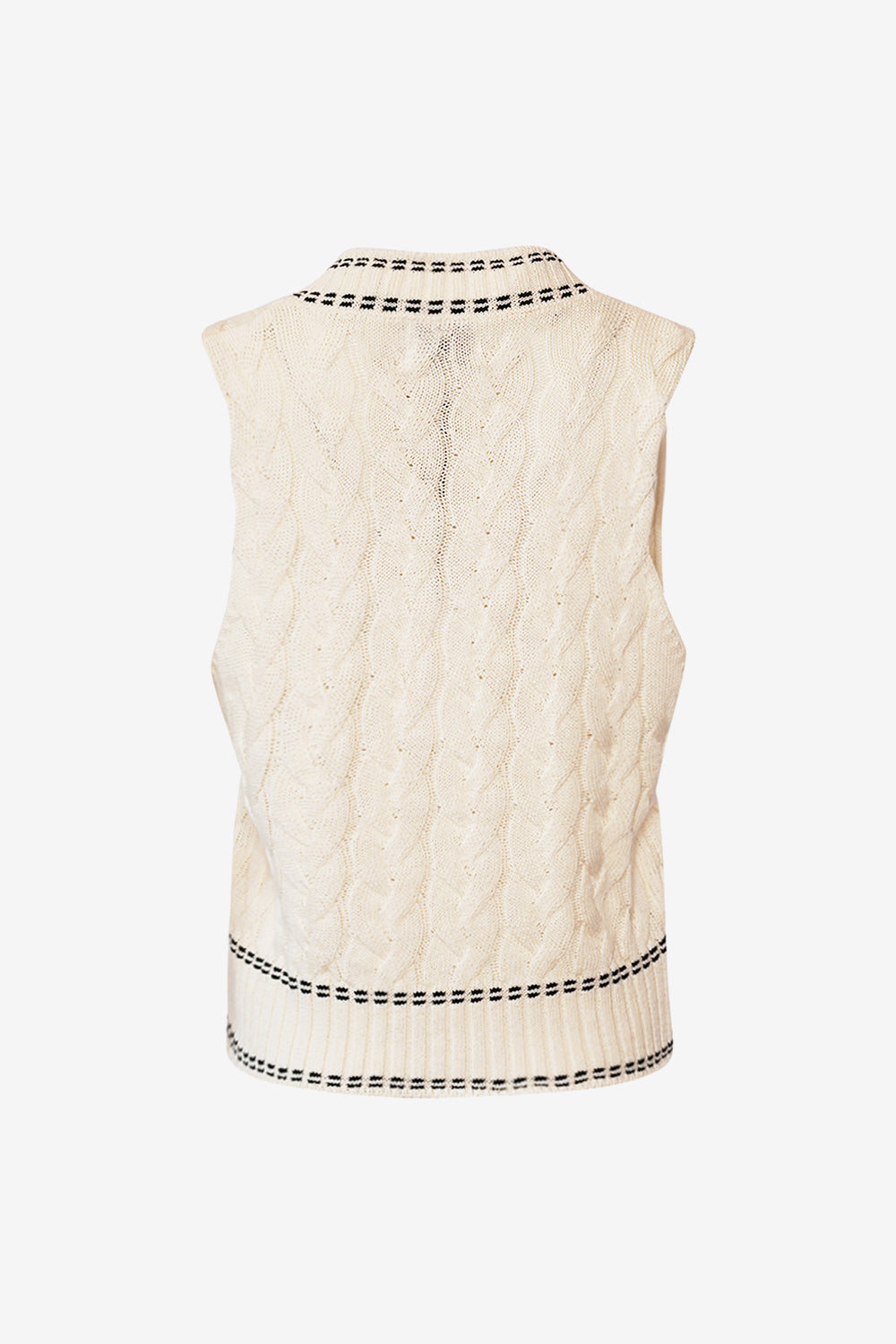 Gio Knit Vest Ivory