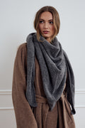 N-Loena Knit Scarf Dark Grey Melange