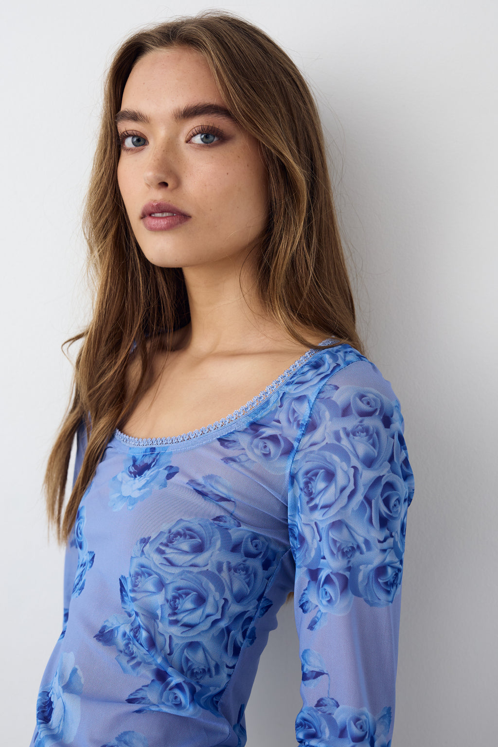 Kilea Top LS Tobi Blue Print