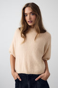 Noellas Mimi Knit Jumper Granola. Køb Striktrøjer hos www.noellafashion.dk