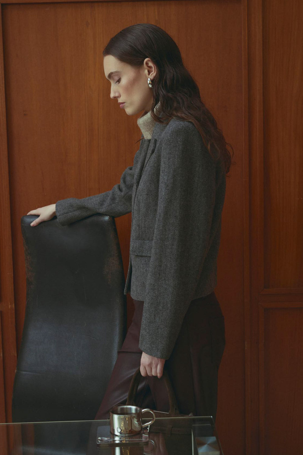N-Laurica Jacket Grey Brown Mix