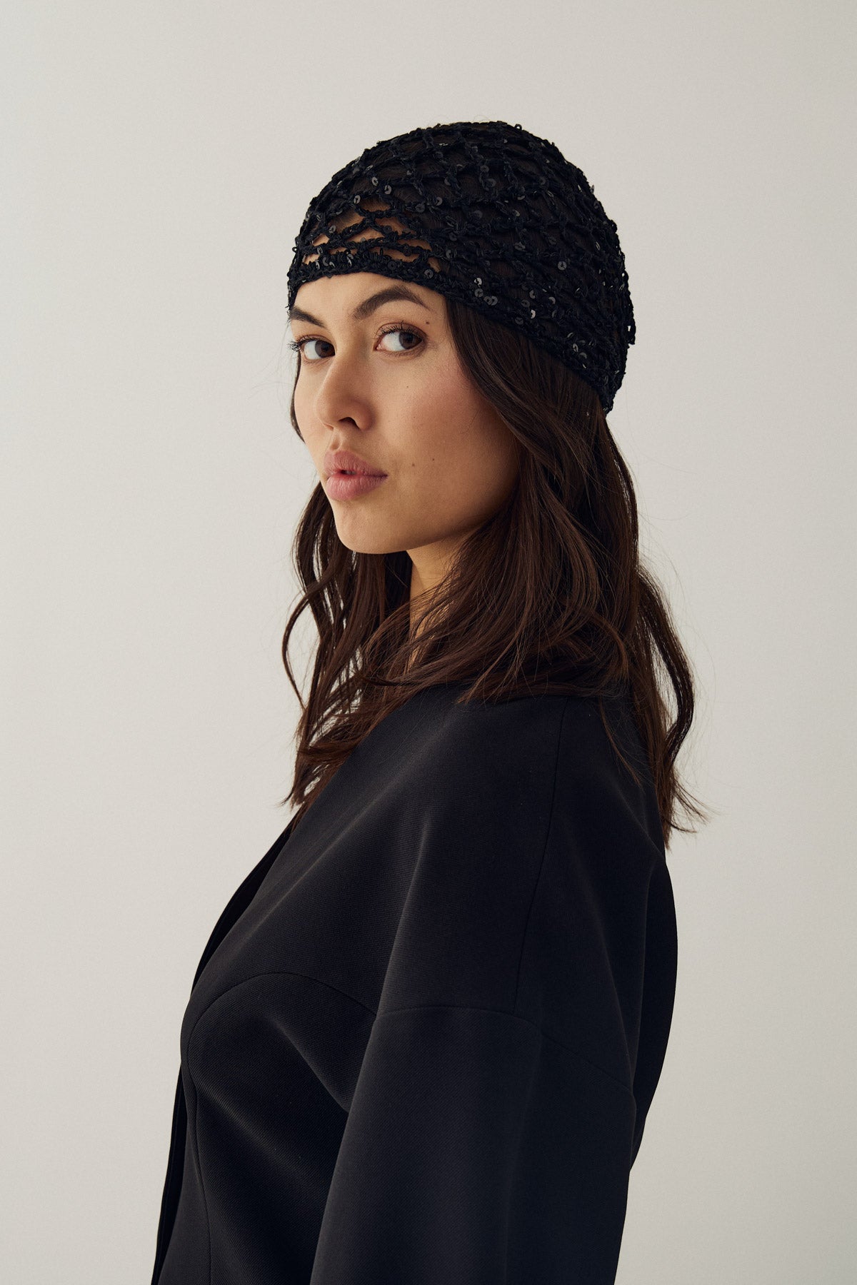 N-Mariposa Knit Hat Black