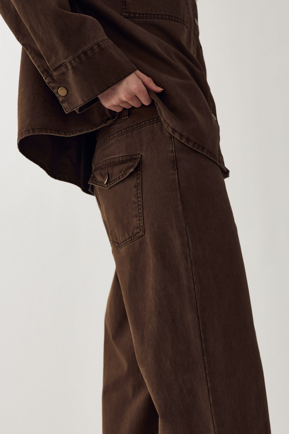 N-Maribella MW Pants Cocoa Brown