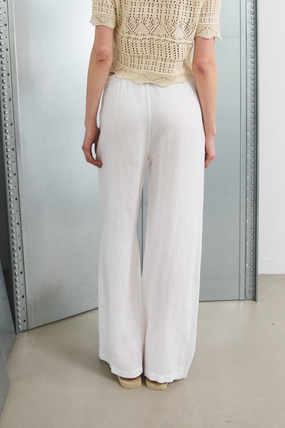 Samira Linen Pants White
