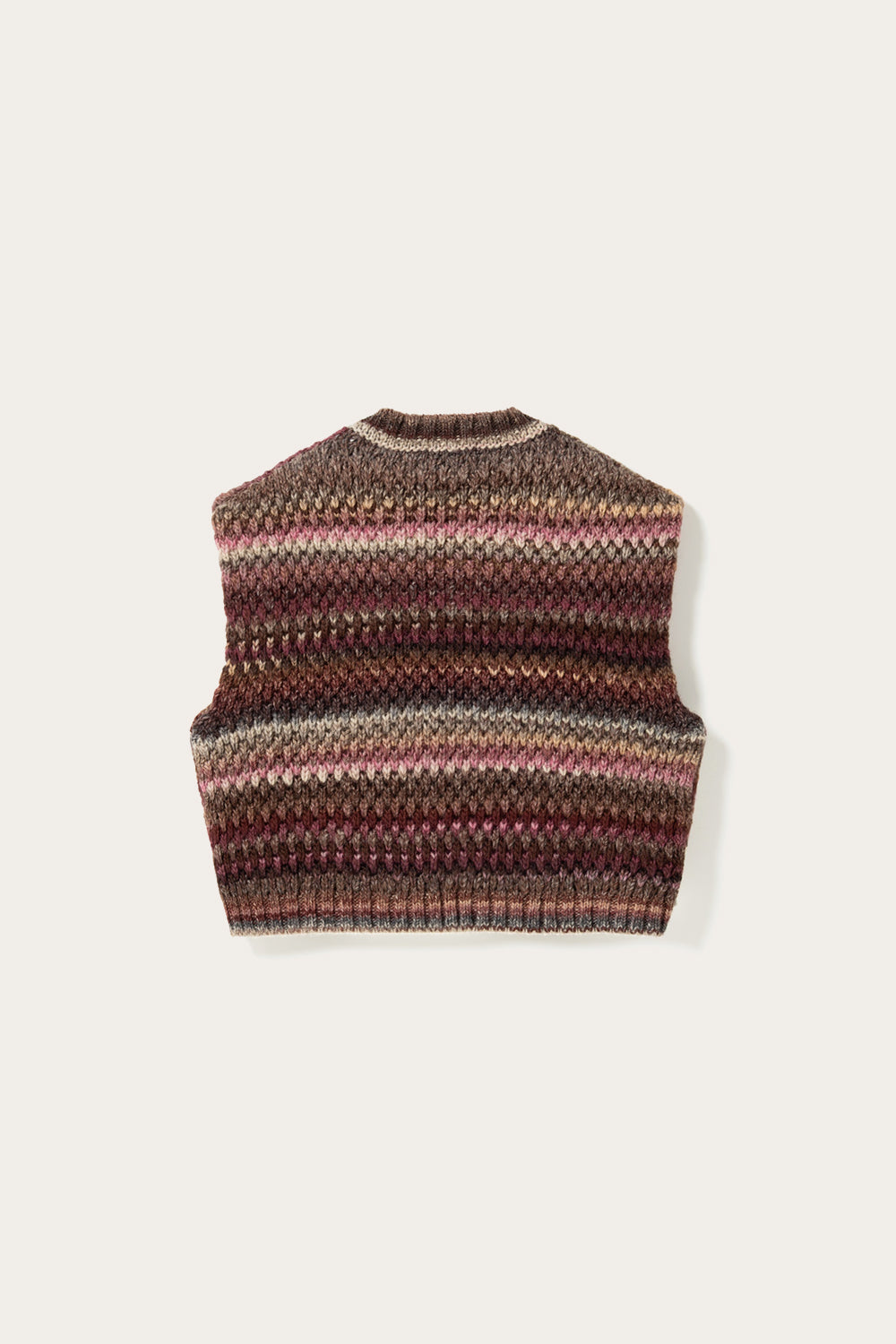 Gio Knit Vest Rust Mix