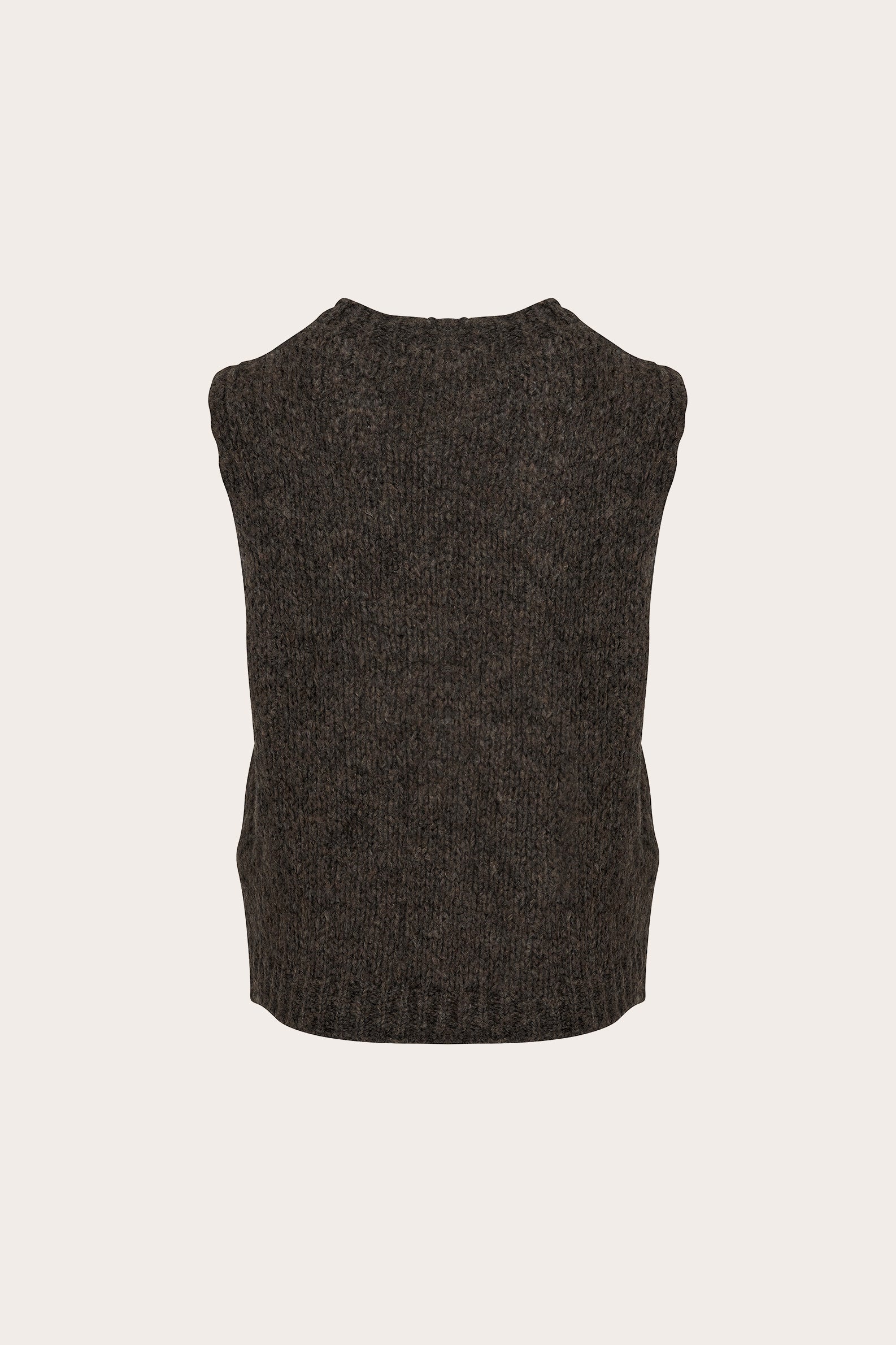 Kala Vest Uld Nature Brown