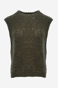 Noellas Kala Knit Vest Army. Køb Veste hos www.noellafashion.dk