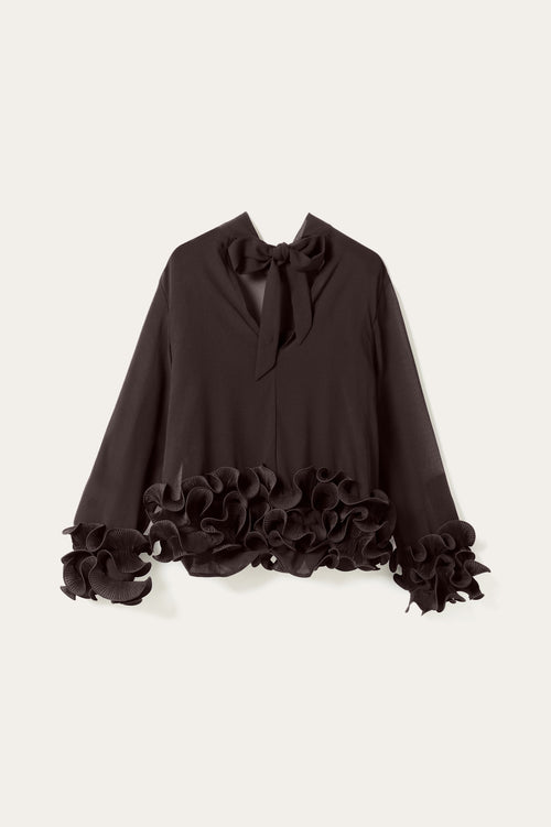 N-Latanietta Blouse Chocolate