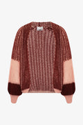 Noellas Liana Knit Cardigan Rust Blush Combo. Køb Cardigans hos www.noellafashion.dk