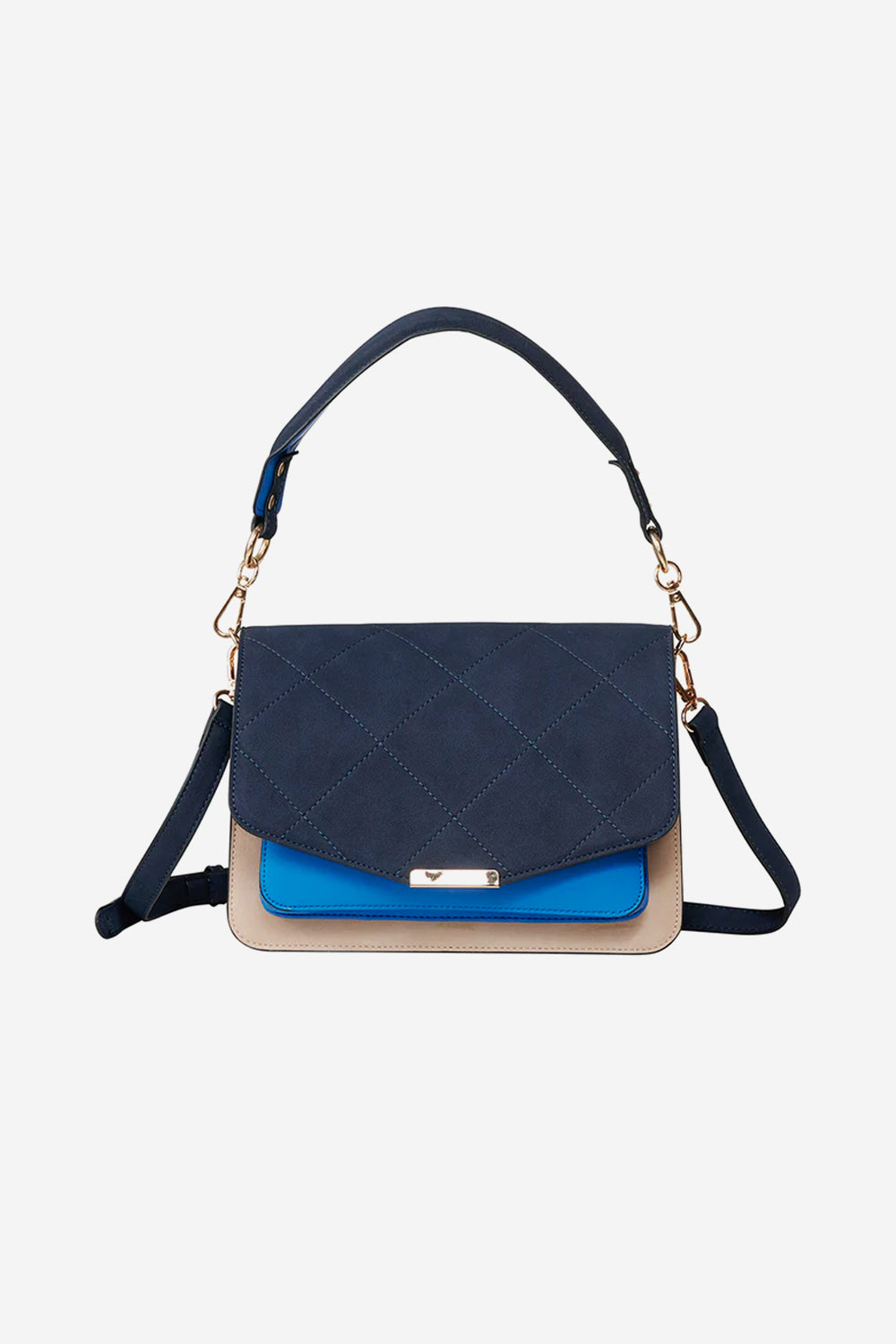 Blanca Bag Medium Navy/Sand/Blue –