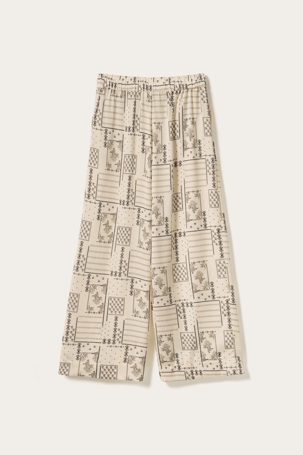 N-Kameron MW Pants Dolly Ivory Print
