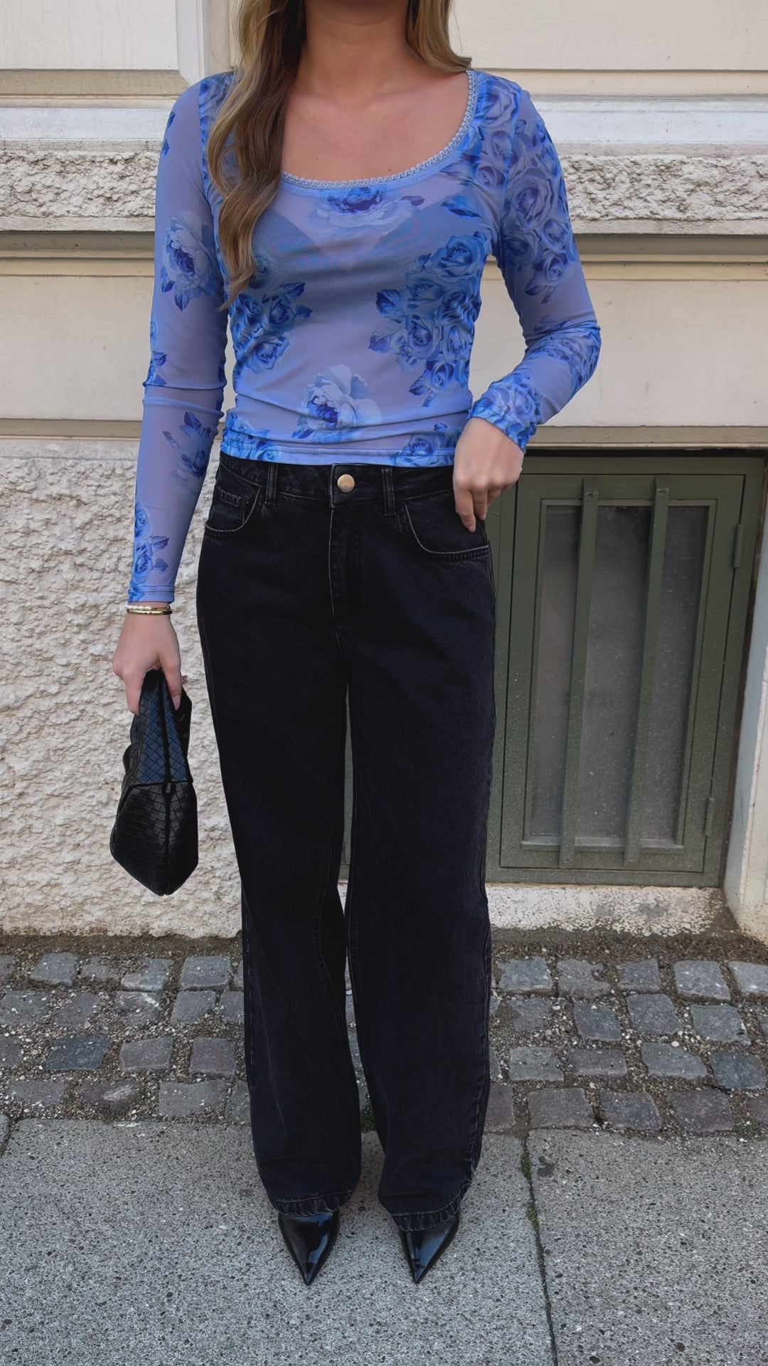 Kilea Top LS Tobi Blue Print