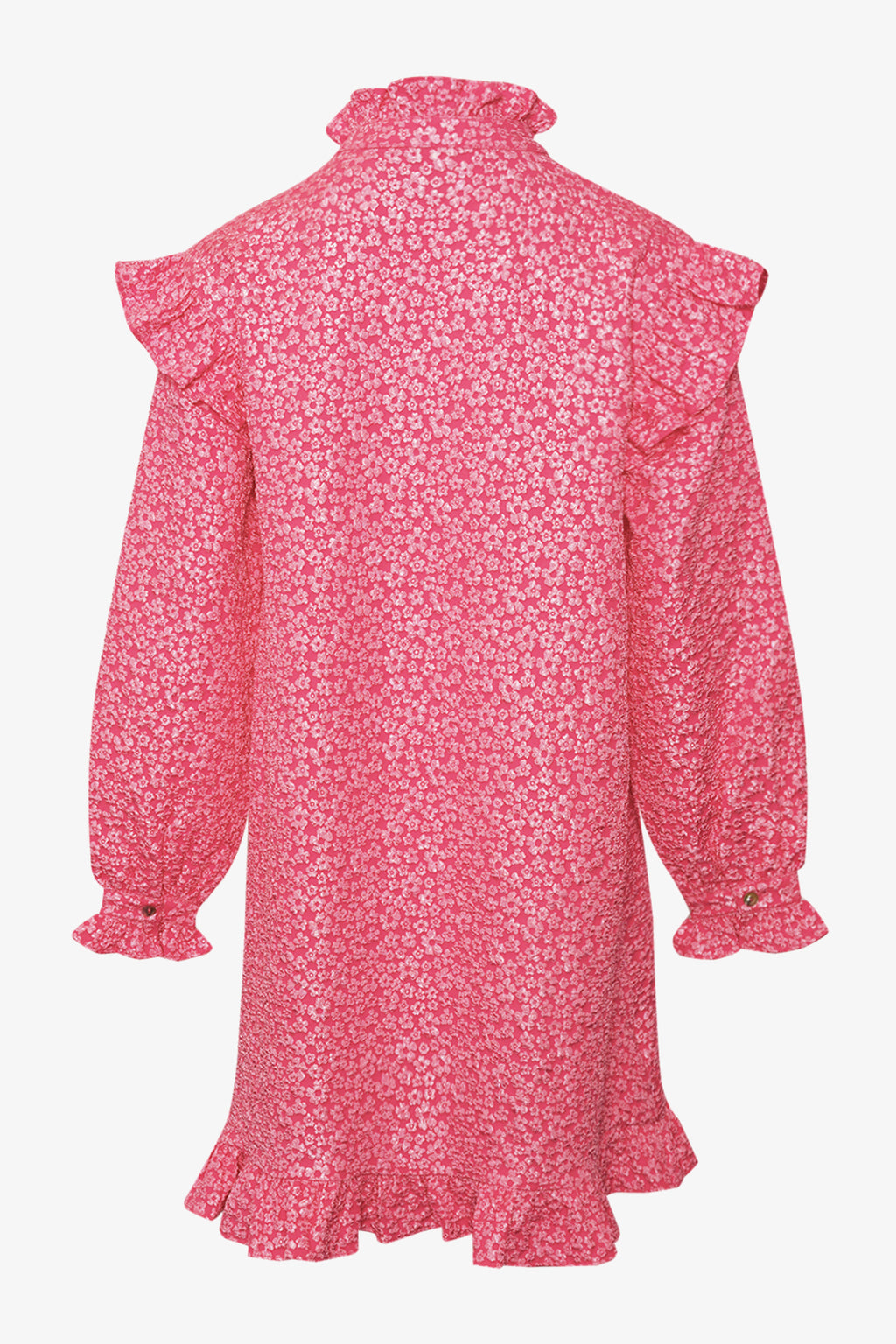 Reno Ruby Ruffle Dress Bright Pink