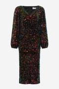 Noellas Teagan LG Dress Black Mix. Køb Kjoler hos www.noellafashion.dk