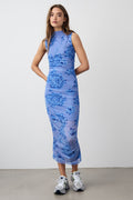Noellas Sutton Dress Tobi Blue Print. Køb Kjoler hos www.noellafashion.dk
model_177_S