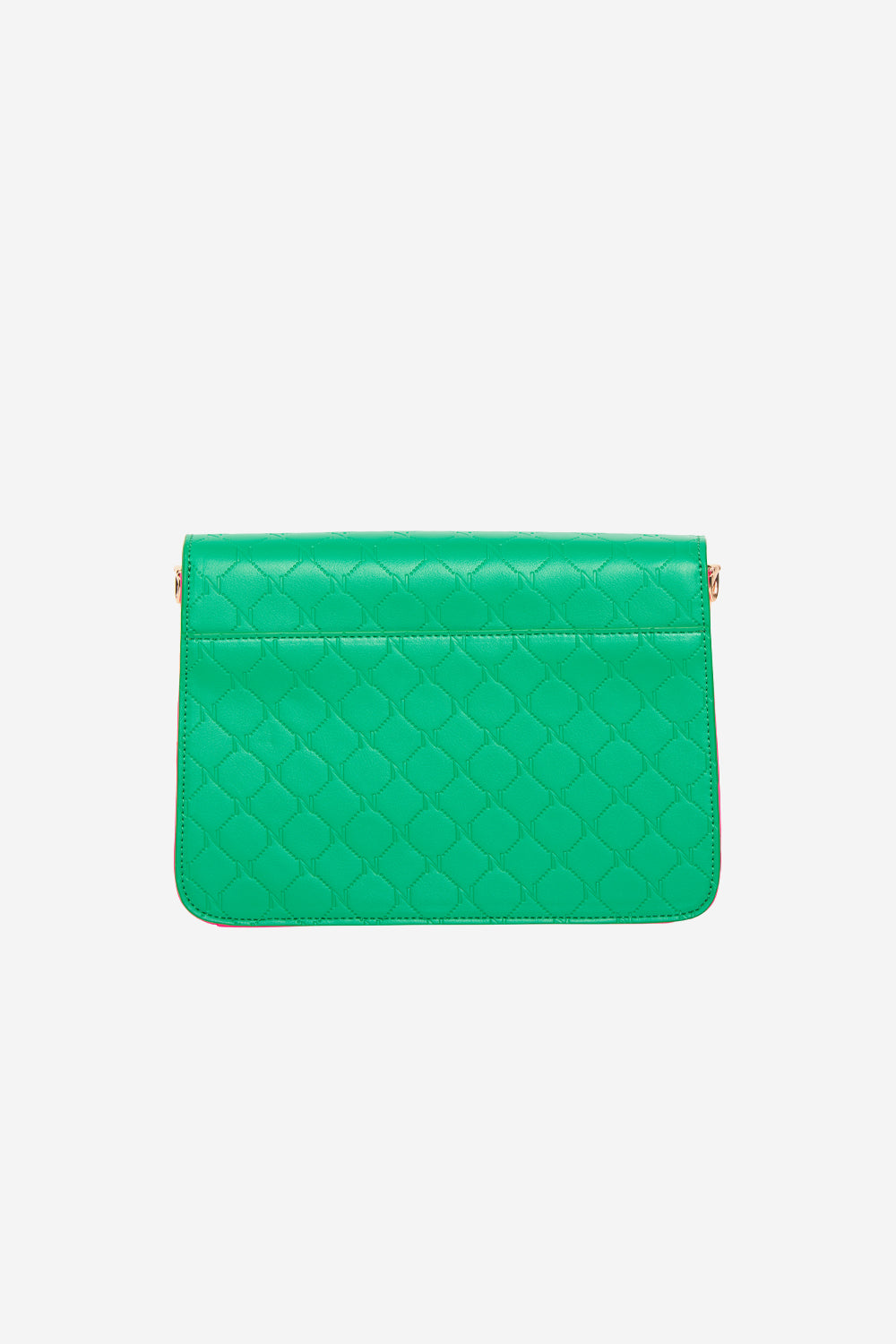 Blanca Compartment Logo Bag Green/Neon Pink – Noellafashion.dk