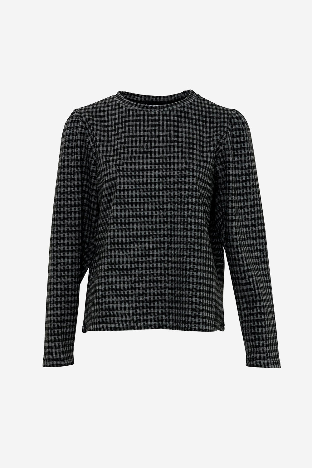 Flow Sweatshirt Rayon Darkgrey Checks