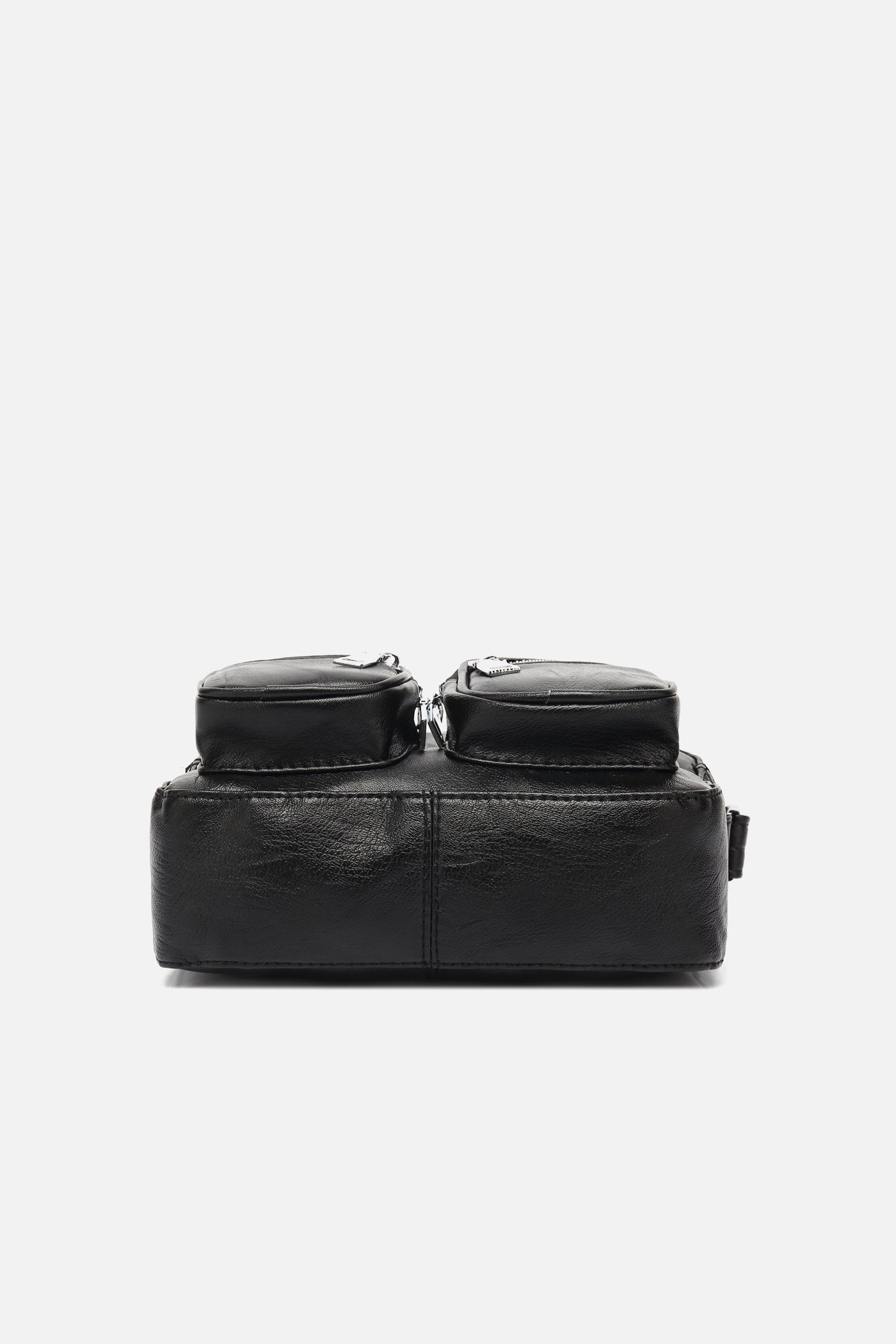 Kendra Taske Black Leather Look Black Leather Look