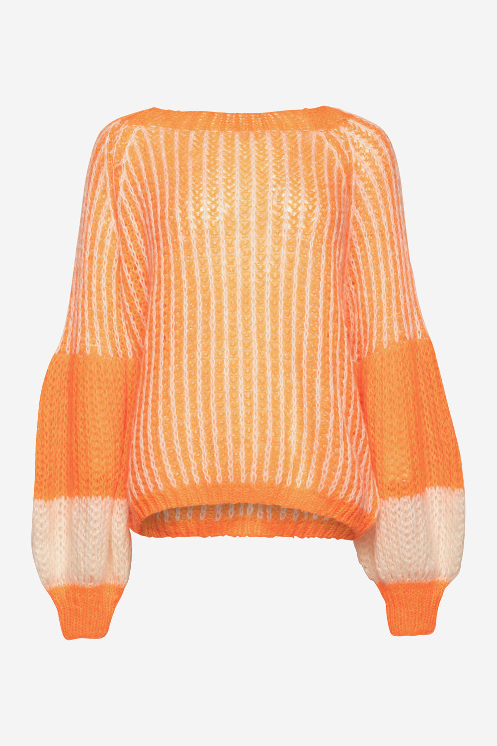 Sweater Orange/White – Noellafashion.dk